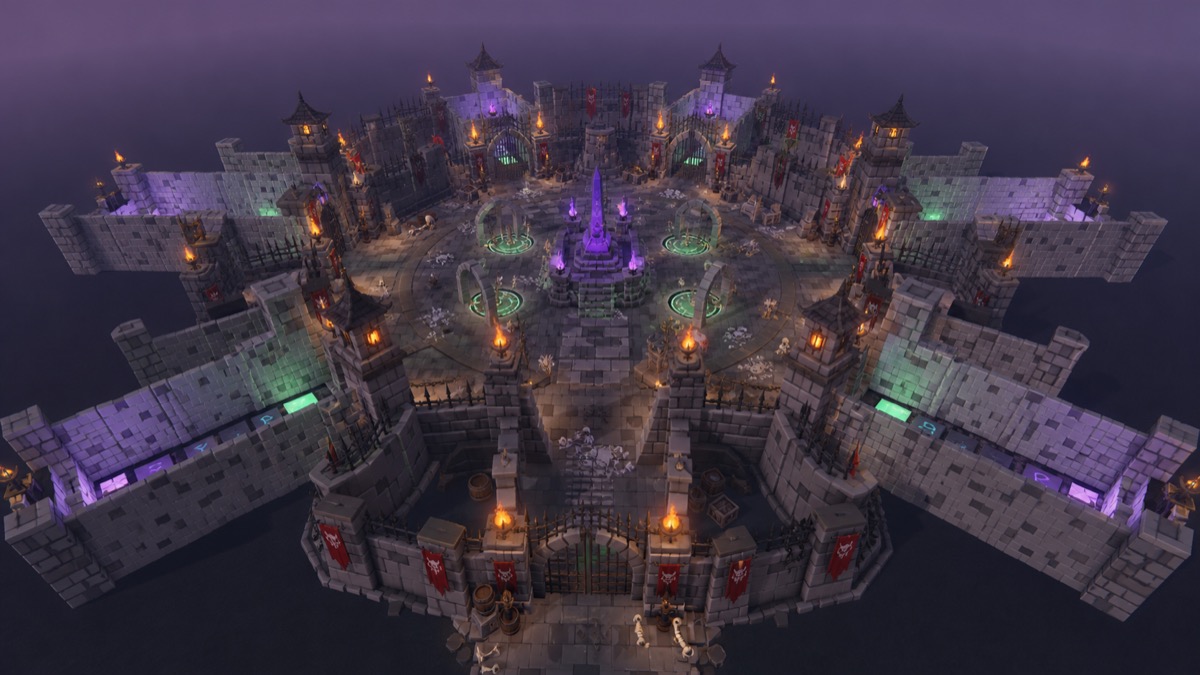Ruined fortress world